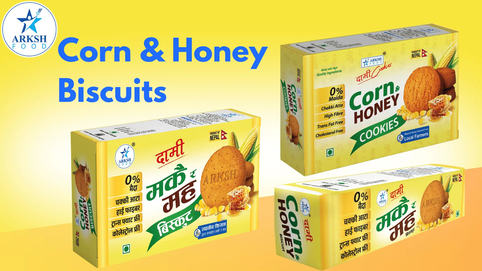 Healthy Corn & Honey Biscuit | Made with Local Maize, Honey