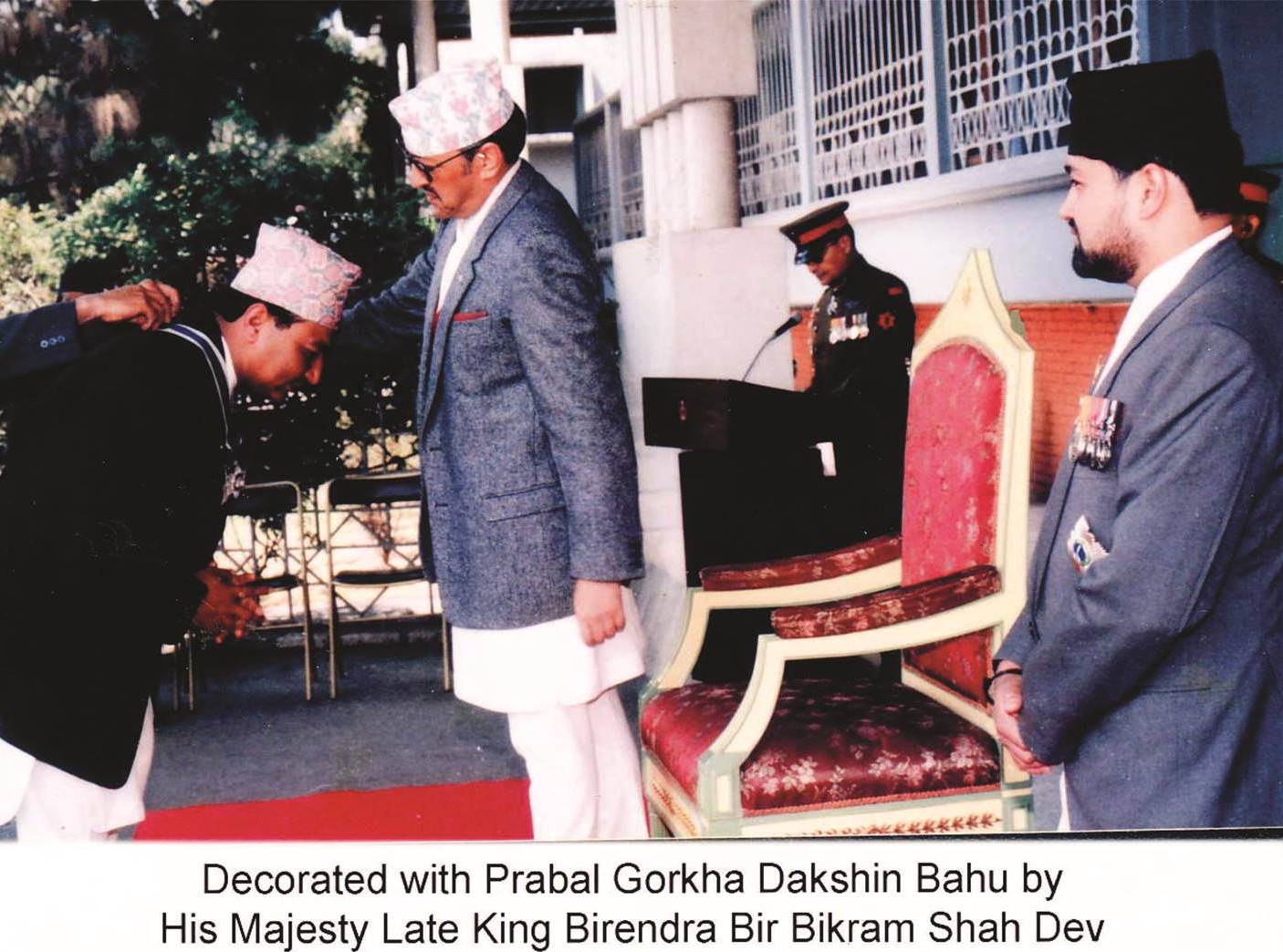 1750838541_Decorated-with-Prabal-Gorkha-Dakshin-Bahu-by-His-Majesty-Late-King-Birendra-Bir-Bikram-Shah-Dev.jpg